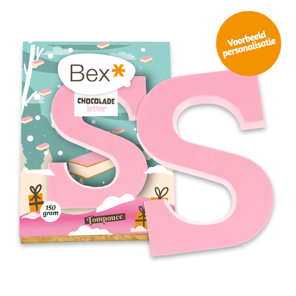Tompouce chocoladeletter (150 gram) [Plasticvrij]