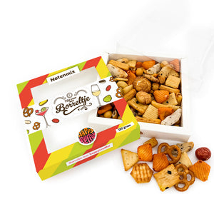 Borrelpakket “Tijd voor een Borreltje” borrelmix (120 gram)