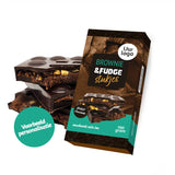Luxe pure chocoladereep Brownie & fudge stukjes (190 gram)