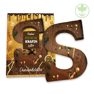 Pistache Dubai Knafeh chocoladeletter (150 gram) [Plasticvrij]