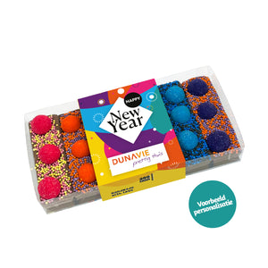 Chocoladereepjes "Fijne Feestdagen" proeverij (200 gram)