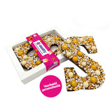 Chocolade Happy Chocoladeletter goud (250 gram) - Melk