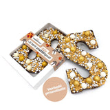 Chocolade Happy Chocoladeletter goud (250 gram) - Melk