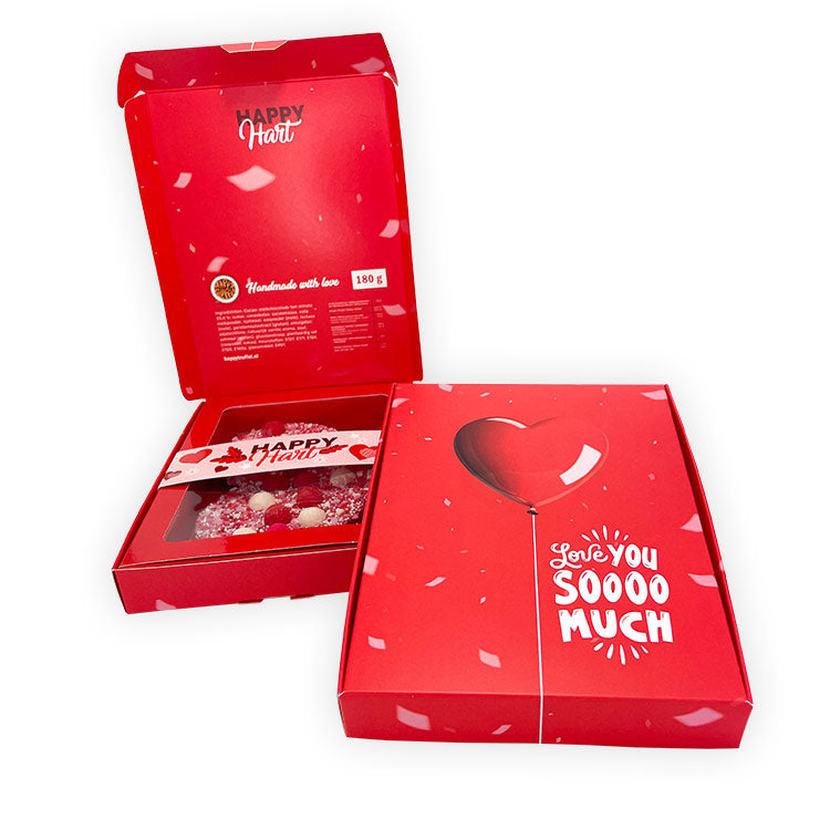 Chocoladetablet HappyHart Giftbox "Love You" (190 gram)