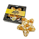 Chocolade Gouden Happy Christmas Ster (150 gram)