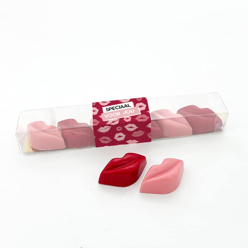 Chocolade Happy kusjes "Speciaal voor jou" (6 stuks)