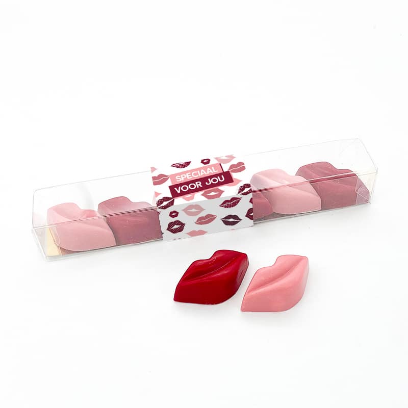 Chocolade Happy kusjes "Speciaal voor jou" (6 stuks)