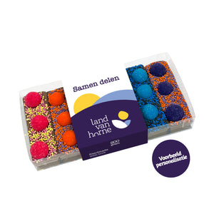 Chocoladereepjes "Fijne Feestdagen" proeverij (200 gram)