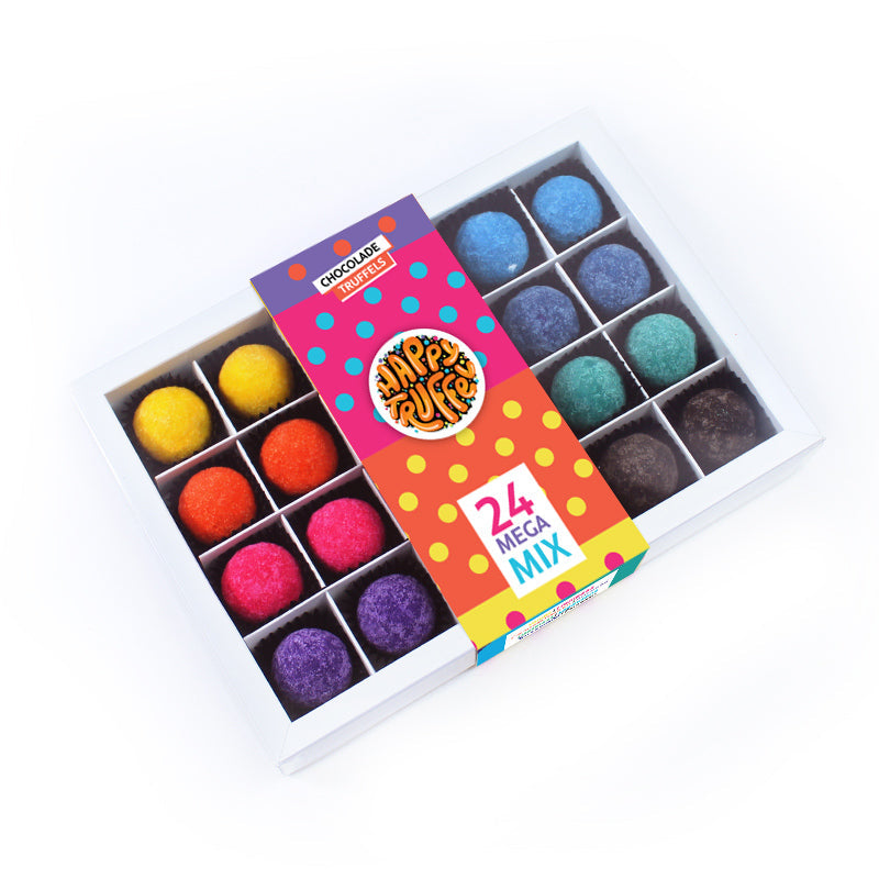 Chocoladetruffels - Mega Mix (24 truffels) 336 gram
