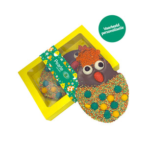 Chocoladetablet HappyChick “Vrolijk Pasen” (limited edition) 190 gram