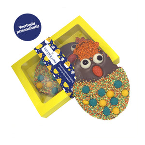 Chocoladetablet HappyChick “Vrolijk Pasen” (limited edition) 190 gram